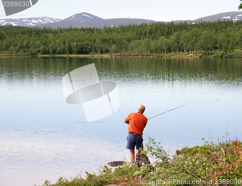 Image of Man fishing