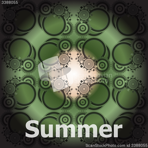 Image of Summer Words on abstract Backgrounds