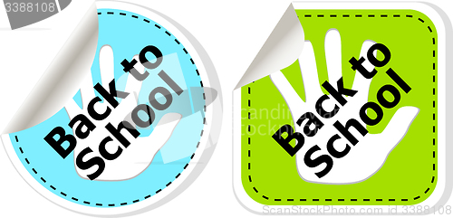 Image of Back To School education banners, education concept