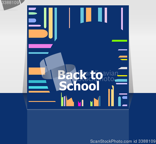 Image of Back to school word, education concept