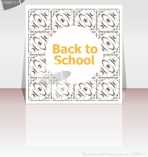 Image of Back to school word, education concept