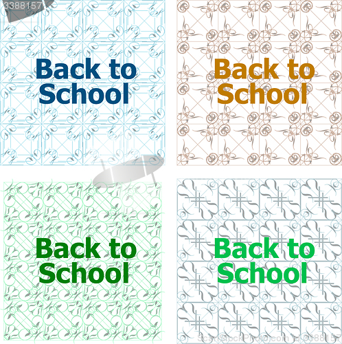 Image of Back to school word, education concept