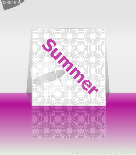 Image of summer poster. summer background. Effects poster, frame. Happy holidays card, Enjoy your summer