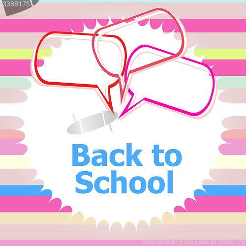 Image of back to school. Design elements, abstract background, education concept