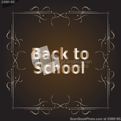 Image of Back to School Calligraphic Designs, Retro Style Elements, Vintage Ornaments