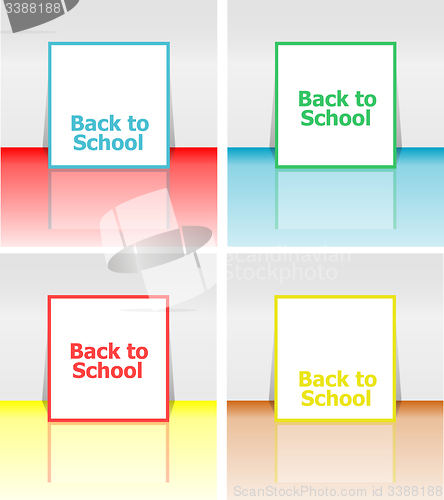 Image of Back to school word, education concept