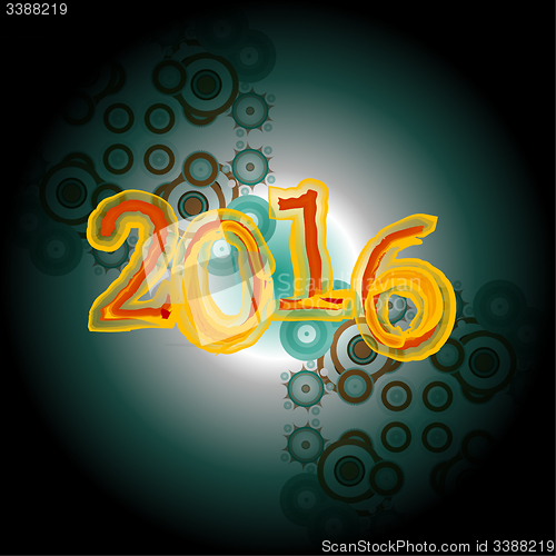 Image of 2016 creative greeting card design