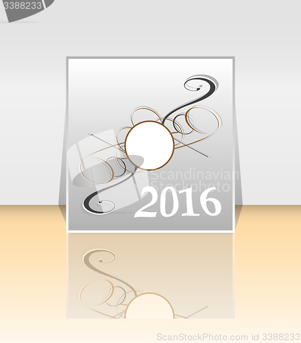 Image of 2016 Brochure Flyer design Layout template. abstract style