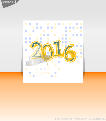 Image of Origami 2016 mandala on polka dots background