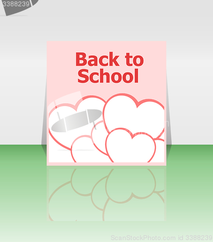 Image of Back to school word, education concept