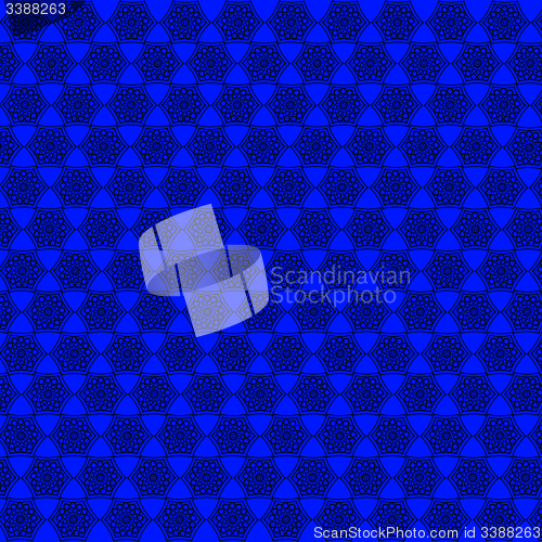 Image of wallpapers with abstract dark patterns on the blue