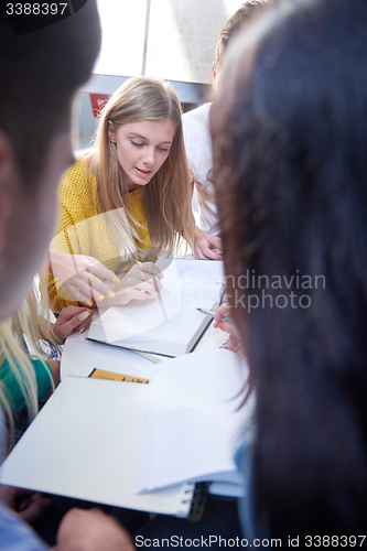 Image of students group  study