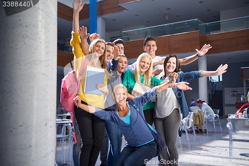 Image of students group  study