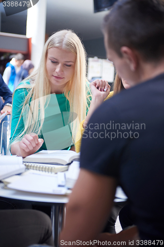 Image of students group  study