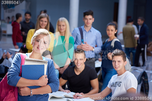 Image of students group  study