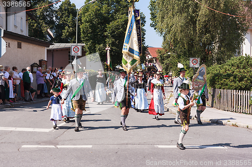 Image of Hausham / Germany / Bayern-09th August: costumes club Wendelstein Hausham