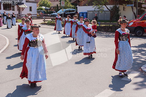 Image of Hausham / Germany / Bavaria-09th August: girl group Bodice