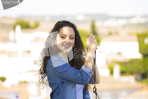 Image of Beautiful tourist