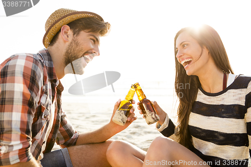 Image of Couple having great time together