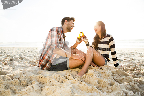 Image of Couple having great time together