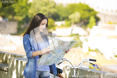 Image of Beautiful tourist