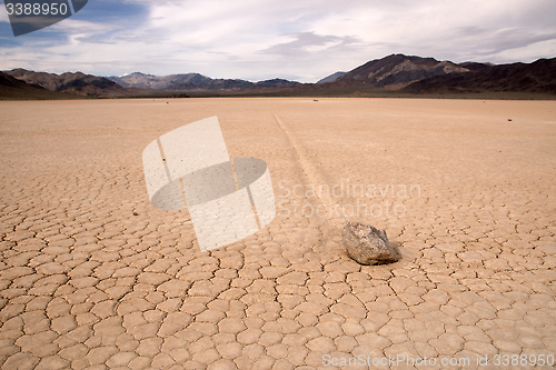 Image of Moving Rocks, Death Valley NP, California, USA
