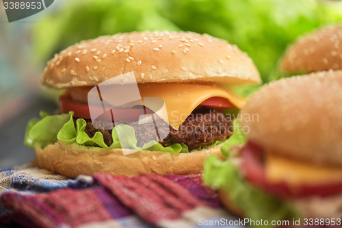 Image of home made burgers