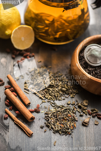 Image of berries  tea