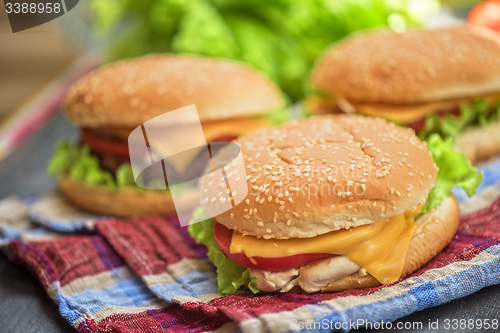 Image of home made burgers