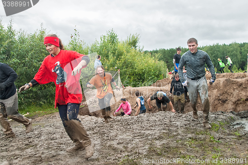 Image of Dirty cross-country race. Tyumen. Russia