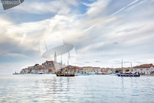 Image of Old Istrian town of Rovinj or Rovigno in Croatia