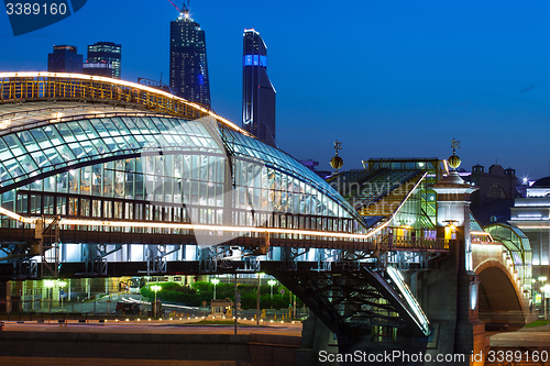 Image of Moscow night cityscape