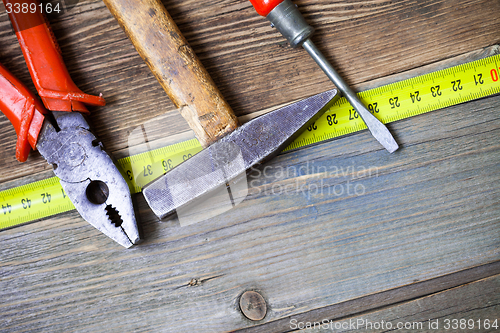 Image of set of old locksmith tools