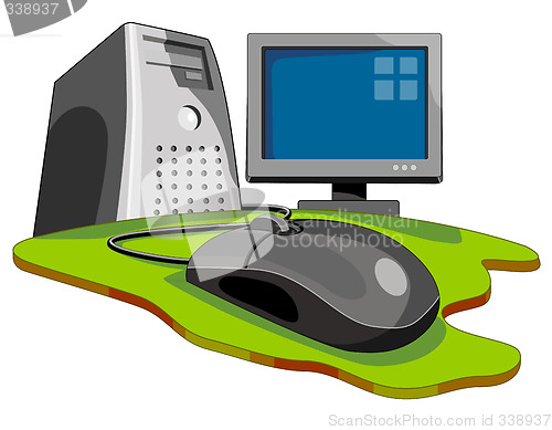 Image of Computer with mouse