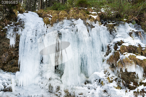 Image of Frozen waterfall