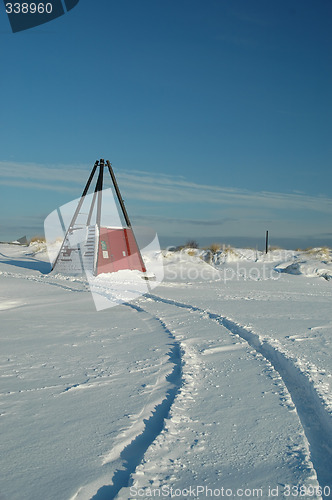 Image of Car track in the snow