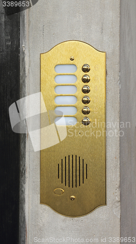 Image of Brass Doorbell Intercom