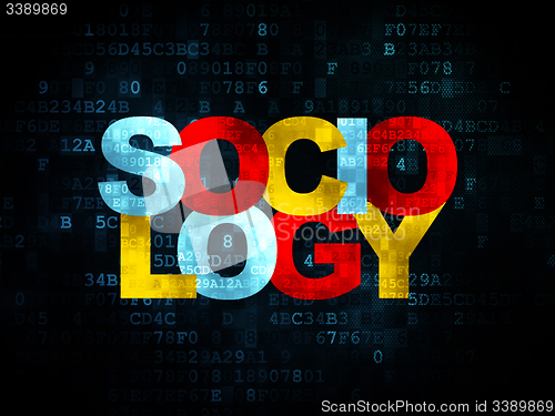 Image of Learning concept: Sociology on Digital background