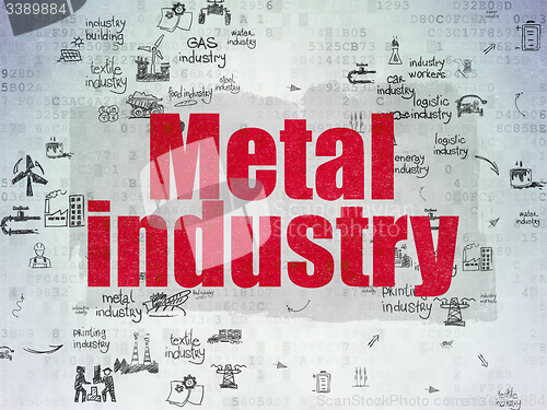 Image of Industry concept: Metal Industry on Digital Paper background