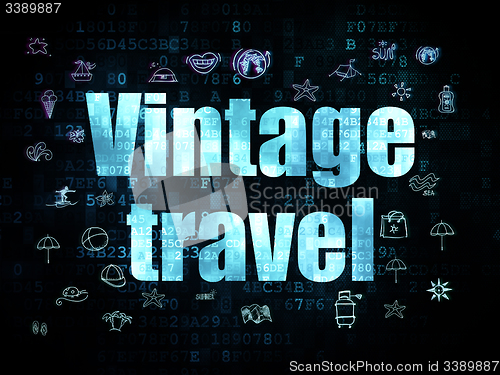 Image of Travel concept: Vintage Travel on Digital background