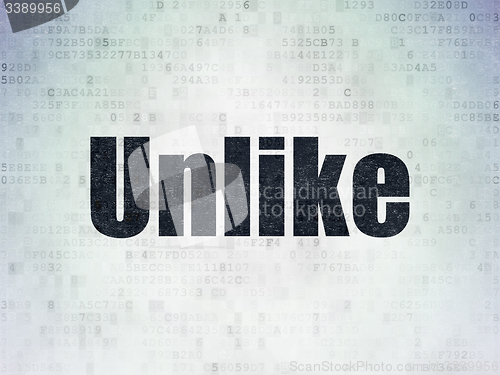 Image of Social media concept: Unlike on Digital Paper background