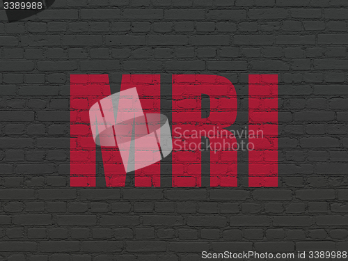 Image of Medicine concept: MRI on wall background