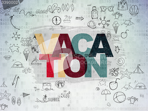 Image of Travel concept: Vacation on Digital Paper background