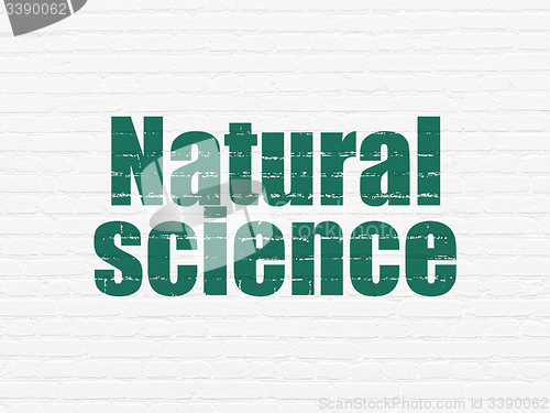 Image of Science concept: Natural Science on wall background