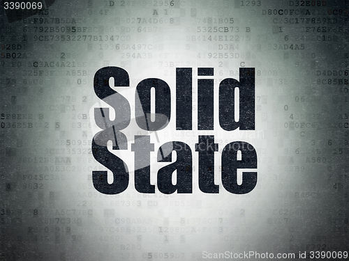 Image of Science concept: Solid State on Digital Paper background