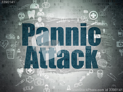 Image of Healthcare concept: Pannic Attack on Digital Paper background