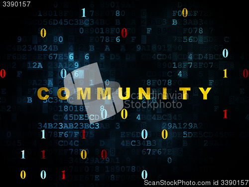 Image of Social media concept: Community on Digital background