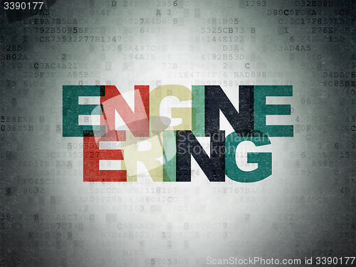 Image of Science concept: Engineering on Digital Paper background