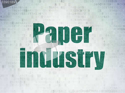 Image of Manufacuring concept: Paper Industry on Digital Paper background