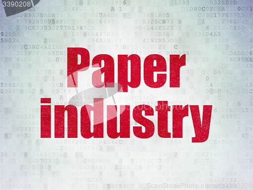 Image of Manufacuring concept: Paper Industry on Digital Paper background